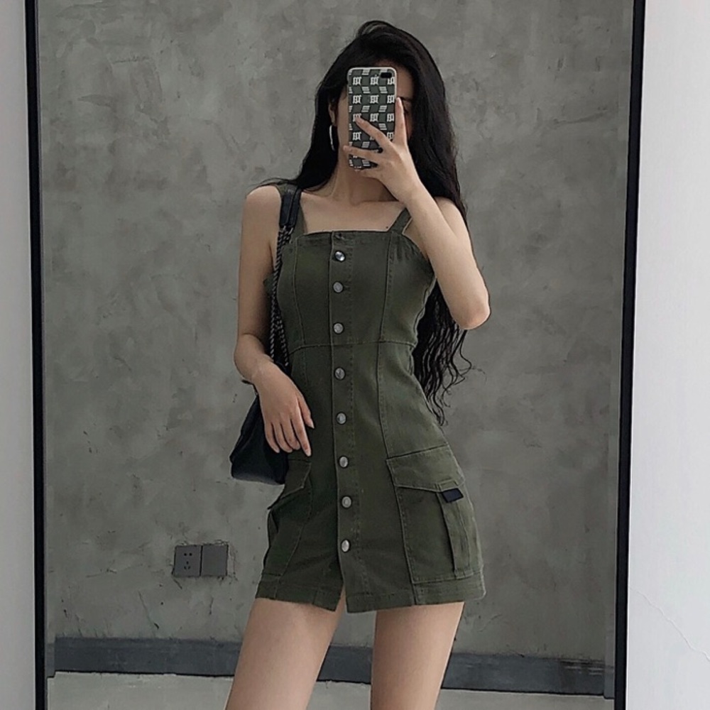 NWOT Clockhouse Dark Green Mini Dress